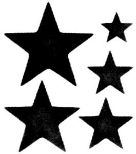 stars stencils clipart