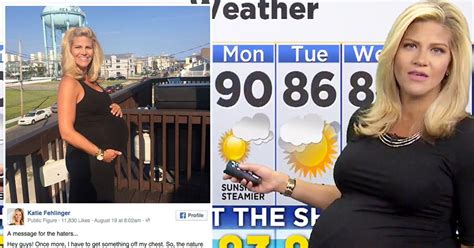 heavily pregnant meteorologist goes viral after slamming trolls who
