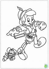 Dinokids Pinocchio Coloring Close Coloringdisney Print sketch template