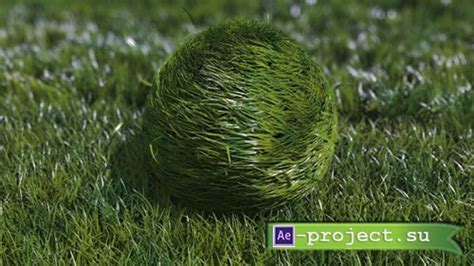 videohive bouncy grass ball logo reveal project   effects