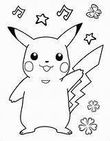 Ausmalbilder Ausmalen Pikachu Kinder Drucken Malvorlagen sketch template