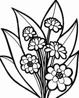 Coloring Plants Flower Blossom Beautiful Blooming Flowers Color Kids sketch template