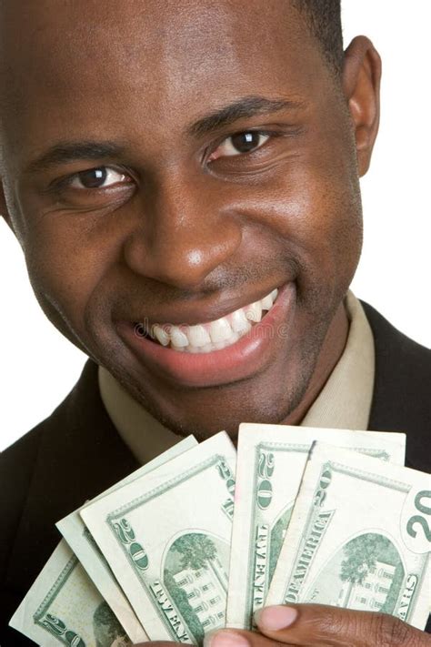 man holding money stock image image  person dollars