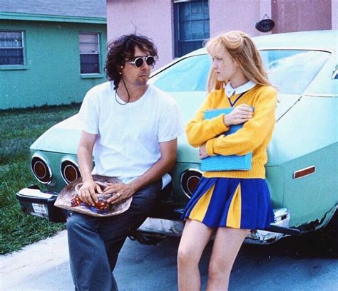 tim burton and winona ryder 🌻 behind the scenes of edward