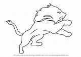Lions Coloring Step Drawingtutorials101 Tutorial Coloringhome sketch template