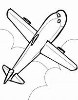 Simple Coloring Drawing Airplane Pages Aeroplane Getdrawings Kids Kid sketch template
