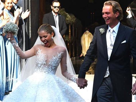 Victoria Swarovski Wedding Dress Crystal Heir Marries In