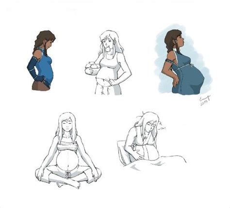 pregnant days avatar cartoon character design animation korra avatar