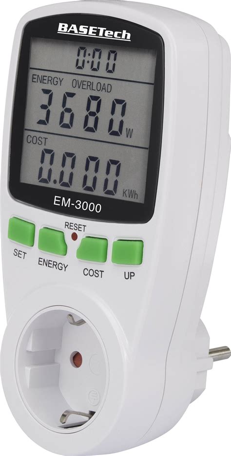 basetech em  energy consumption meter energy cost calculator conradcom