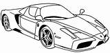 Ferrari Cars Coloring Sport Pages sketch template
