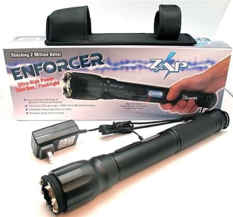 zap enforcer  million volt stun gun flashlight stun guns