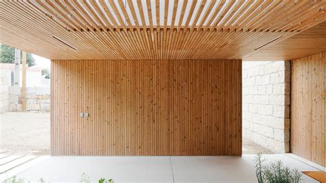 exterior wood veneer panels design  architecture