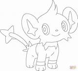Shinx Coloring Pokemon Lineart Pages Luxray Color Template Printable Deviantart Supercoloring sketch template