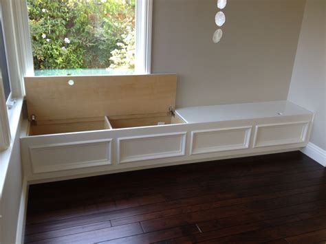 built  bench  storage decoomo