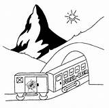 Matterhorn Coloring Zermatt Designlooter Die Und Brücken Lass Komm Spielen Uns Ich Tunnels Zwischen Moritz Fährt Du St 397px 15kb sketch template