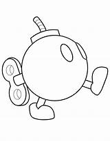 Mario Kart Bullet Omb Draw Coloringhome Bombas Malvorlagen Figuren Bross Loudlyeccentric Tudodesenhos Colorier Monigotes Goma Cumple Chomp Corazones Coloriages Wario sketch template