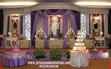 dekorasi pelaminan luxury modern pernikahan pengantin dekorasi
