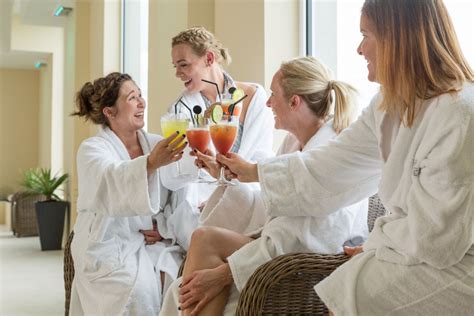 ladies enjoying spa day atlantic hotel newquay
