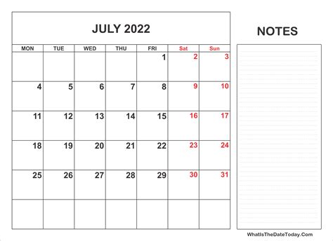printable july  calendar templates calendars
