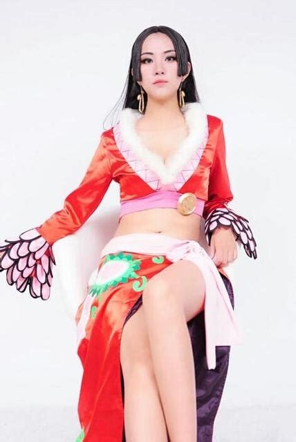 2016 Anime One Piece Boa Hancock Cosplay Kostum Halloween Dress Di