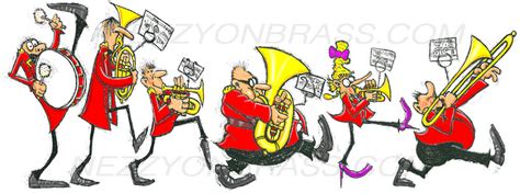 gifts ideas  brass band players cartoon mugs nezzyonbrasscom