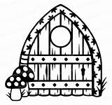 Fairy Door Template Svg Doors House Silhouette Garden Stencil Wood Drawings Old Vinyl Cutting Etsy Pixie Signs Rocks Collection sketch template