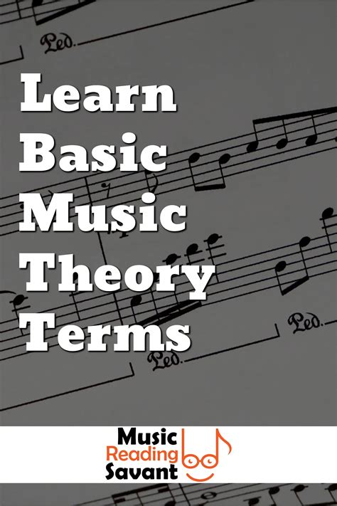 learn basic  theory terms  reading savant