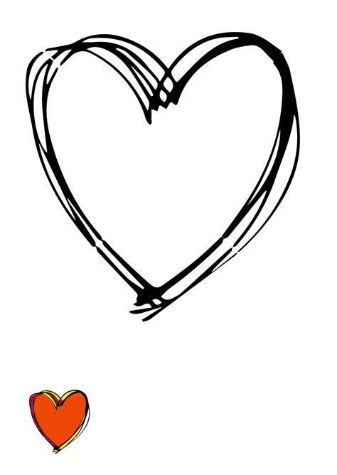 simple heart shape coloring page eps illustrator jpg png