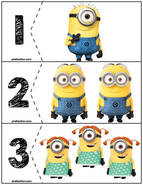 minions color  number