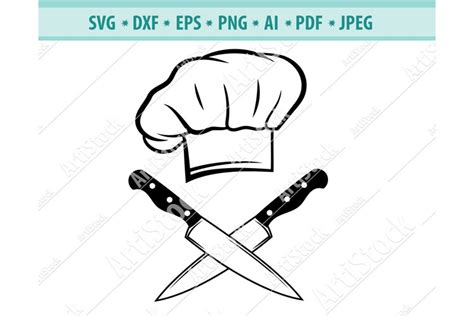 craft supplies tools card making stationery cook svg chef hat svg