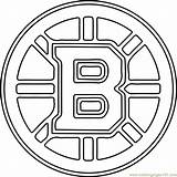 Bruins Coloring Boston Logo Pages Nhl Coloringpages101 Blackhawks sketch template