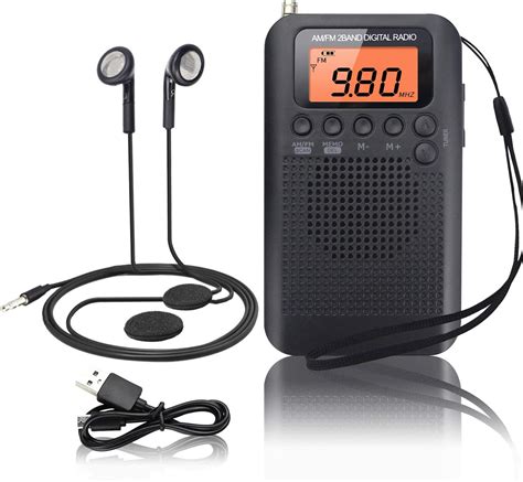 radio portable mini radio de poche avec haut parleur fmam numerique
