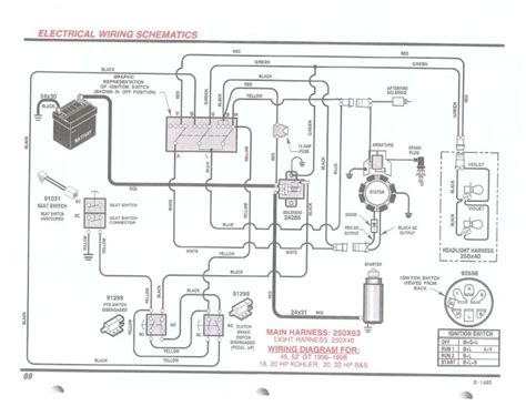 murray riding lawn mower wiring diagram fuse box  wiring diagram