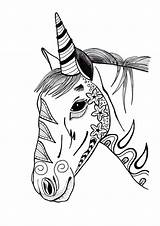 Adults Unicorns Unicorni Bev Mandala Unicorno Favecrafts Colorings Cappello Suo Compleanno sketch template