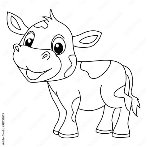 cute  cartoon coloring page illustration vector  kids coloring