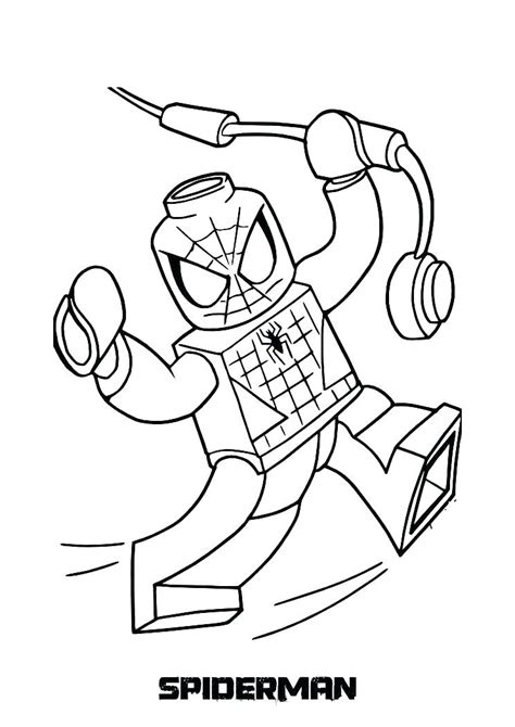 lego superhero coloring pages  getcoloringscom  printable