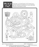 Activity Salah Ramadan Siraj Calendrier Prayers Puzzles sketch template