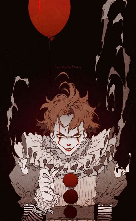pin by michael aaron on pennywise anime horror art