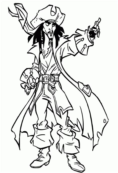 jack sparrow coloring pages print
