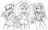 Rainbow Rocks Coloring Pages Drawing Dazzlings Mlp Pony Little Adagio Sheets Sketch Getdrawings Equestria Girls Template sketch template