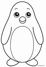 Penguin Coloring Pages Kids Baby Printable Drawing Simple Sheets Pingouin Cute Coloriage Easy Preschool Clipart Animal Christmas Colorier sketch template