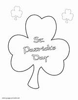 Coloring Pages Ireland Symbol Holidays Printable St sketch template