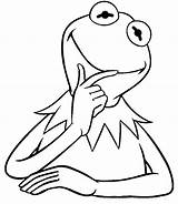 Coloring Kermit Frog Pages Printable Choose Board Kids Cartoon Funny Comments sketch template