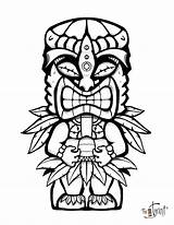 Tiki Coloring Drawing Clipartmag sketch template