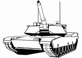 Tank Abrams Coloring M1 Clipart Pages Printable Army Drawing Tanks Military Kids Clipground Tiger sketch template