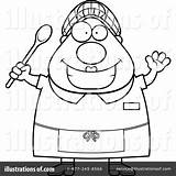 Lunch Lady Clipart Illustration Cory Thoman Royalty Rf sketch template