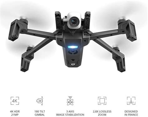 parrot anafi extended pack  hdr camera drone   additional batteries videocamera