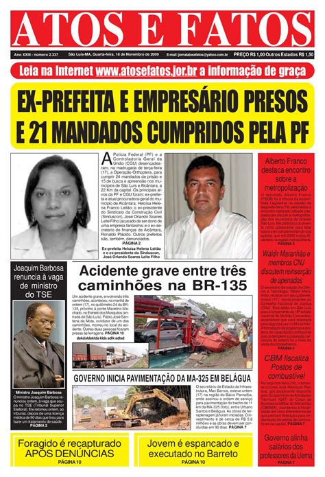 jornal do dia 18 11 2009 by atosefatos jornal issuu