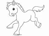 Coloring Horse Pages Cute Baby Animals Printable Kids Animal Pony Drawing Print Drawings Sheets Farm Coloriage sketch template