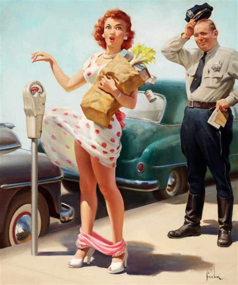 No Time To Lose 1951 Art Frahm Vintage Pin Up Art Poster Print Etsy